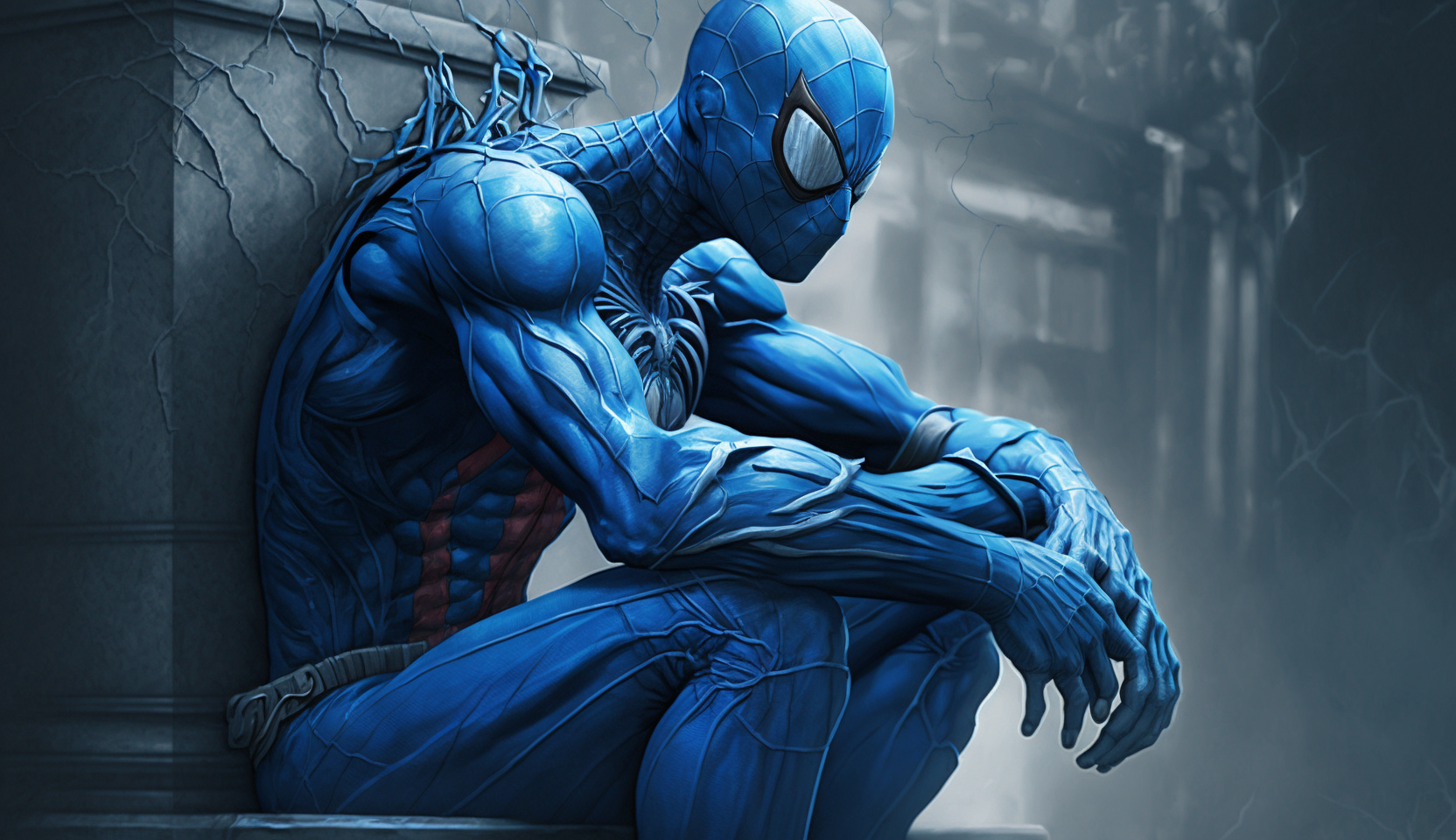 Blue Spider-man