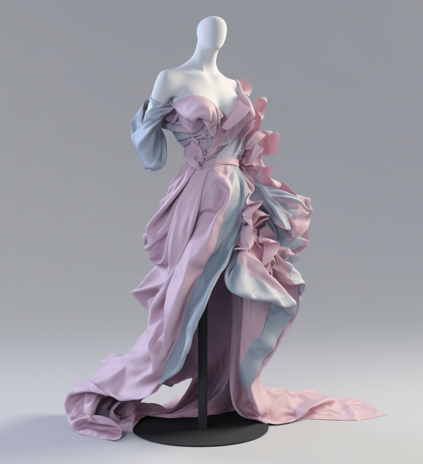 Ethereal Drapery: A Metaverse Couture Collection"