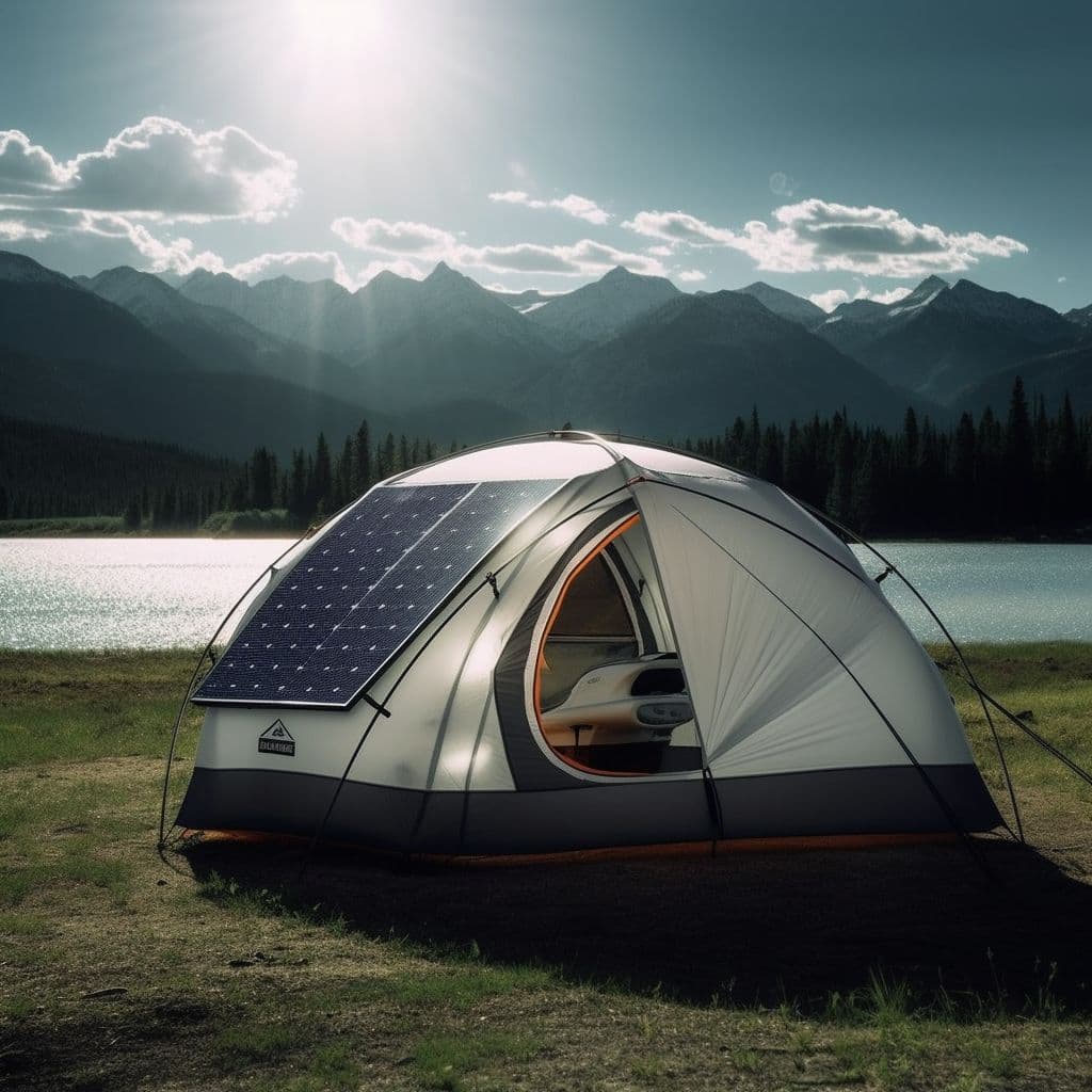 The Future of Camping: The Self-Inflating, Solar-Powered Tent