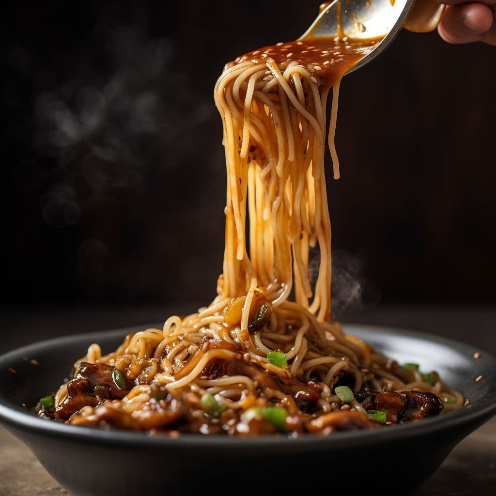 Fusion Feast: East Meets West Spaghetti