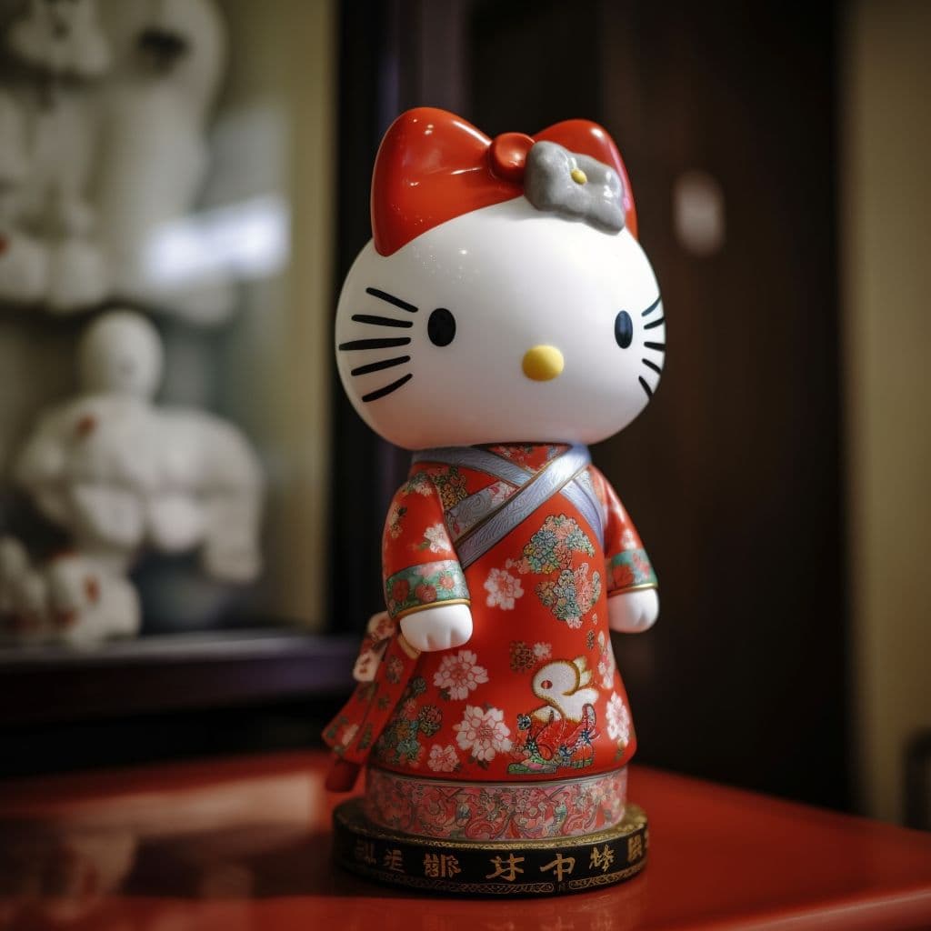 Hello Kitty with Chinese Qipao