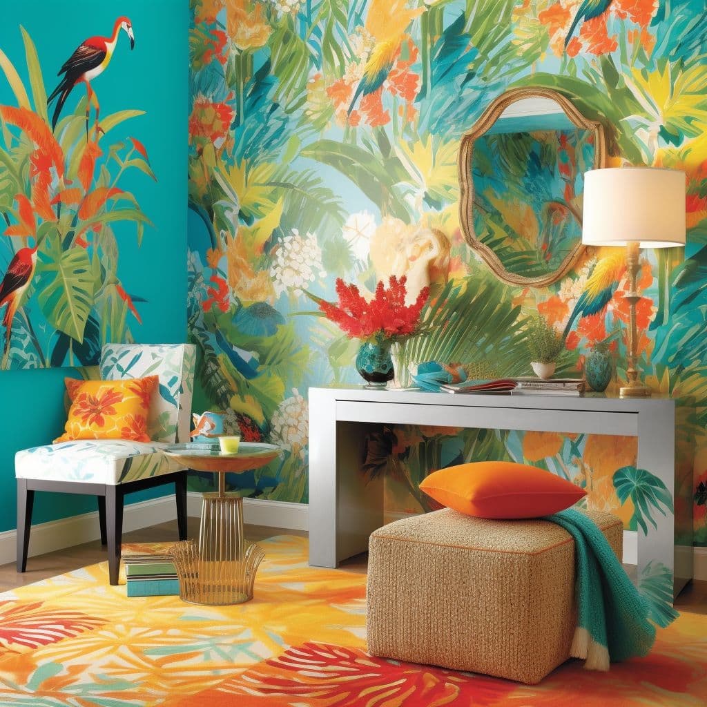 Tropical Vibrance: Infusing Bold Colors and Patterns