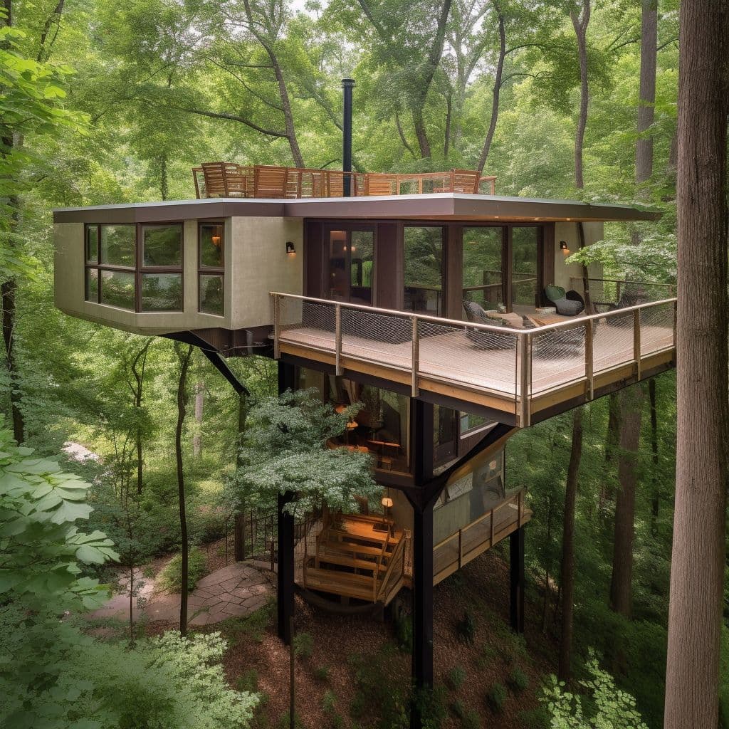  Hidden Canopy: A Treehouse Sanctuary