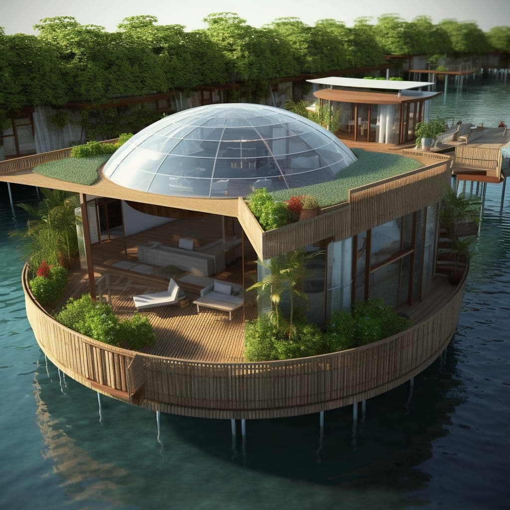 The Floating Haven: Sustainable Living Over Water